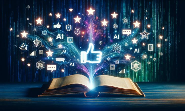 Illustration showing a researcher embedding hidden AI prompts in a scientific paper to influence peer review outcomes