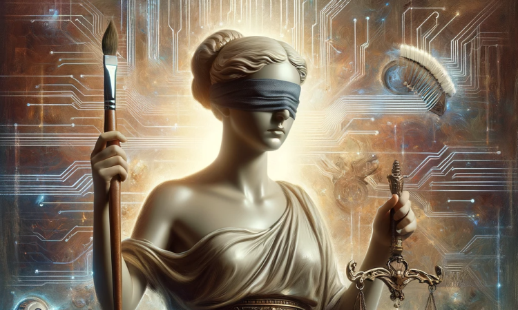 AI-generated image by photographer Laila Rahimi depicting censored protest scenes in China