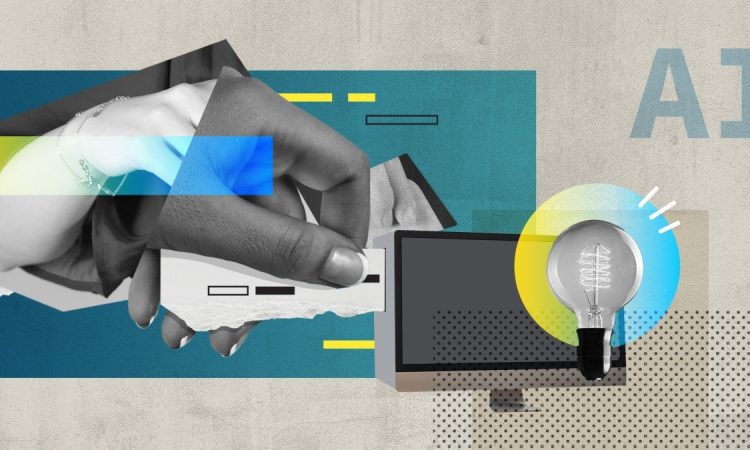 Illustration of a student learning prompt engineering with AI tools, showcasing free courses and certifications in prompt engineering