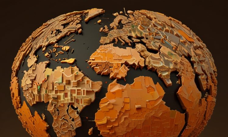 Illustration of LGND's ChatGPT for the Earth AI platform analyzing environmental data to fight climate change