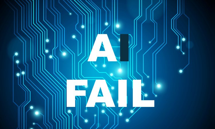 Illustration of a stalled AI project workflow highlighting the AI execution gap in enterprise environments