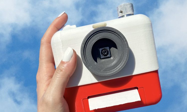 AI-powered camera printing poems on thermal paper instead of photos