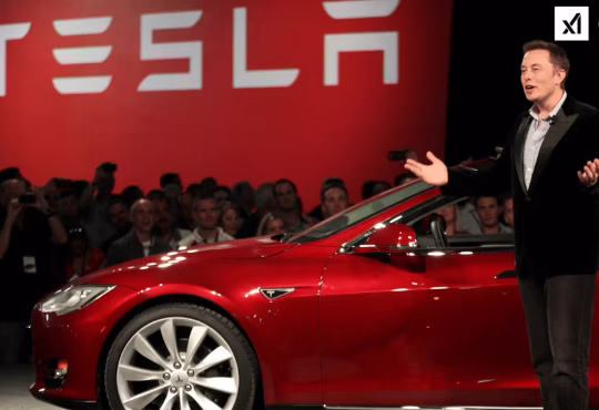 Grok AI interface displayed on Tesla dashboard, showcasing in-car voice assistant integration
