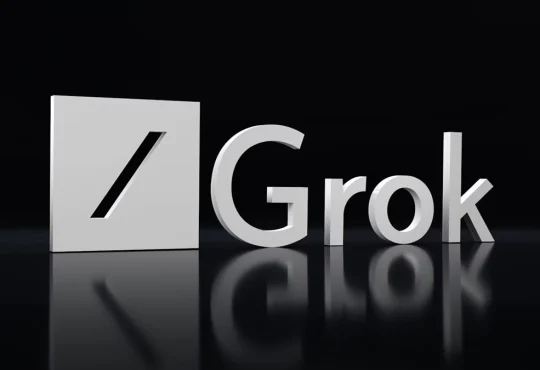 Grok 4 AI interface by xAI showcasing flagship features and performance metrics
