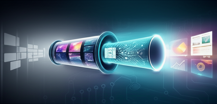 Illustration of Tencent’s Creative Benchmark Suite evaluating AI-generated creative content across text, image, and emotional metrics