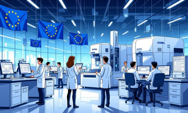 ASML executives with Mistral AI team celebrating strategic investment boosting Europe’s AI ambitions