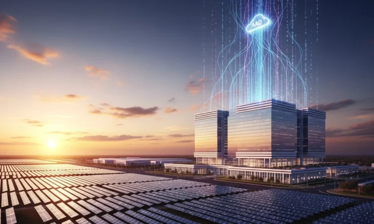 Mukesh Ambani with Google and Meta leaders announcing Reliance Intelligence to build India’s AI backbone