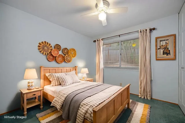 Interior of a staged home showing subtle AI home staging changes by Zillow