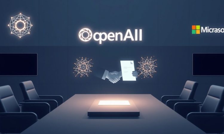 OpenAI and Microsoft executives discussing the for-profit transition and AI collaboration