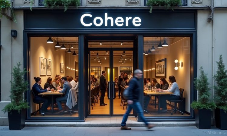 Cohere team at Paris office, showcasing AI expansion in Europe