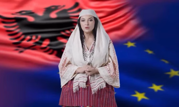 AI-generated minister ADA addressing Albania’s parliament during official debut