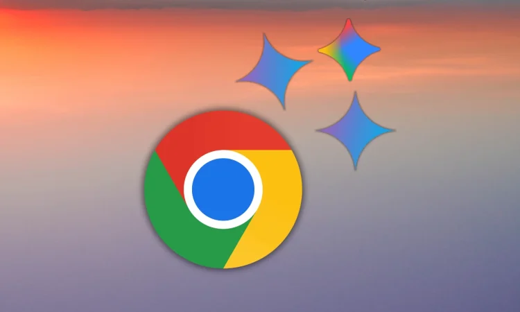 Screenshot of Google Chrome with Gemini AI assistant displaying agentic browsing features