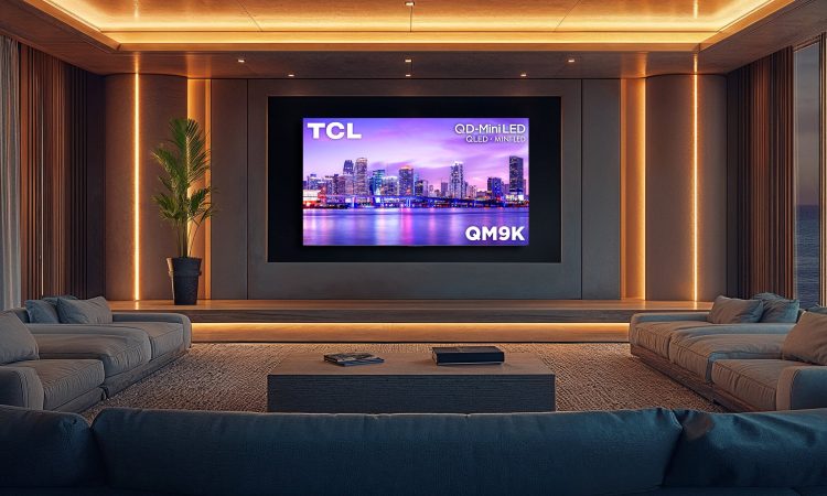 TCL Google TV with Gemini AI and mmWave presence sensor showcasing QD-Mini LED display