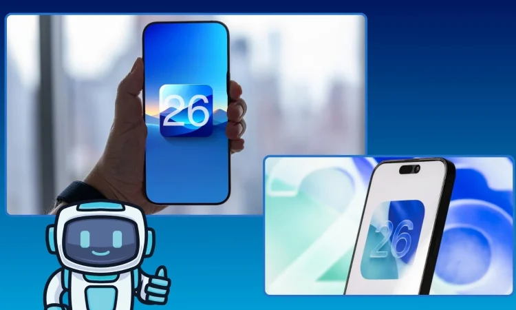 iPhone displaying an app using Apple on-device AI in iOS 26