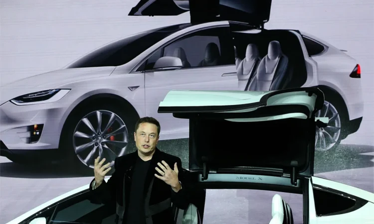 Tesla new master plan presentation with Elon Musk highlighting future EVs, AI, and renewable energy goals