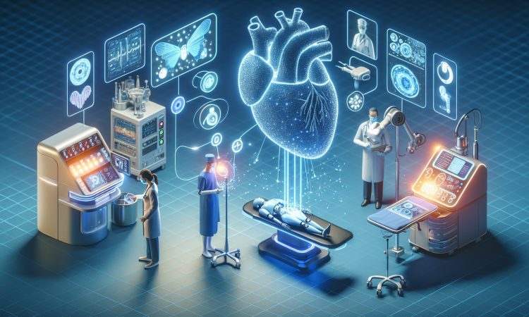 AI-driven innovation in healthcare and finance showing predictive analytics and automation