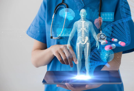 AI in healthcare analyzing medical data and improving patient care