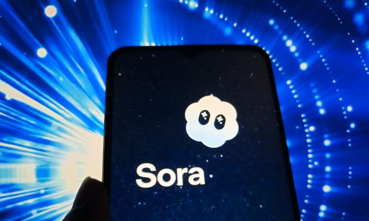 OpenAI Sora app interface showing AI-generated videos trending on the U.S. App Store