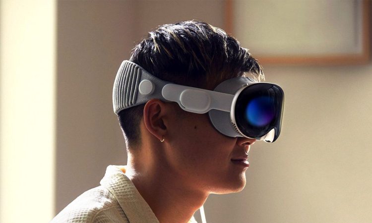 Cognixion brain-computer interface integrated with Apple Vision Pro headset for communication