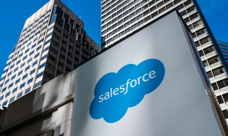 Salesforce headquarters in San Francisco with AI innovation focus
