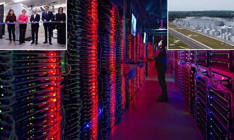 Aerial view of UK data centre complex symbolizing £10 billion investment surge