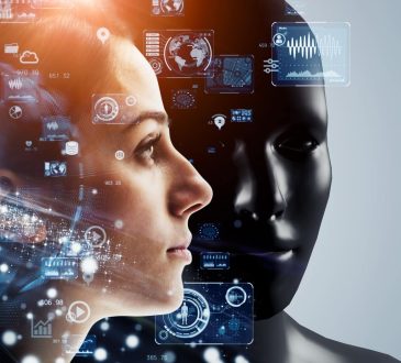 Illustration of generative AI powering creativity, business, and global digital transformation