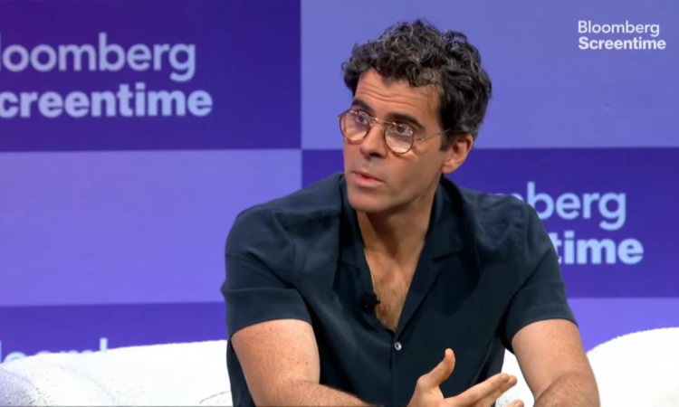 Adam Mosseri discussing AI concerns and content creation at Bloomberg Screentime conference