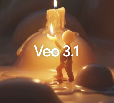 Screenshot showing Google Veo 3.1 AI video creation interface in Gemini and Flow apps