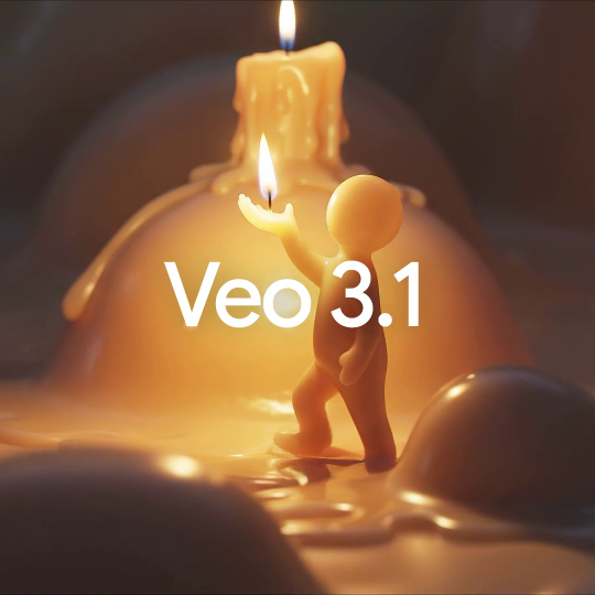 Screenshot showing Google Veo 3.1 AI video creation interface in Gemini and Flow apps