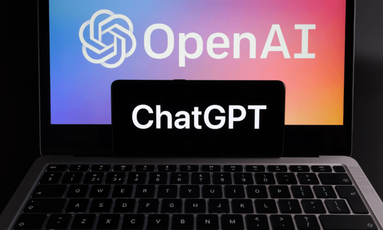 ChatGPT interface showing AI chatbot with 800 million users