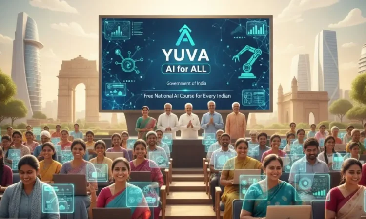 Indian citizens learning artificial intelligence through the AI for All initiative