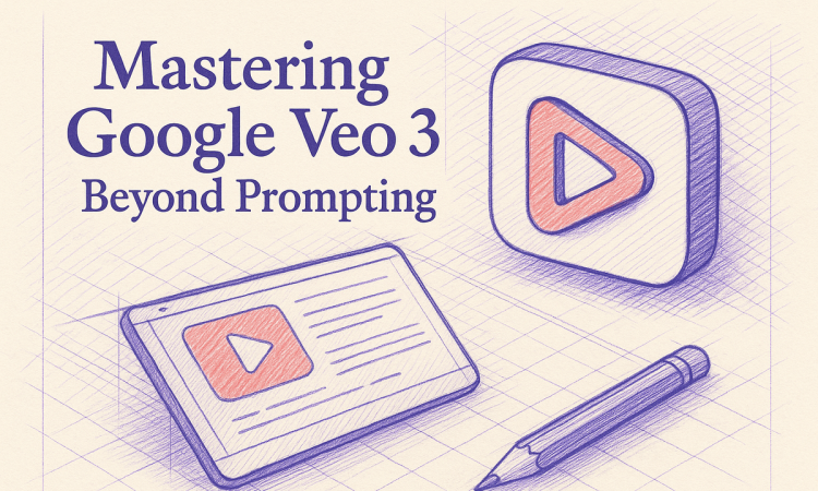 Illustration showing a creator using Google Veo 3 AI video generator safely and efficiently