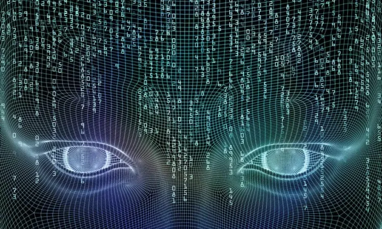 Illustration showing the benefits and risks of Artificial Intelligence in modern society