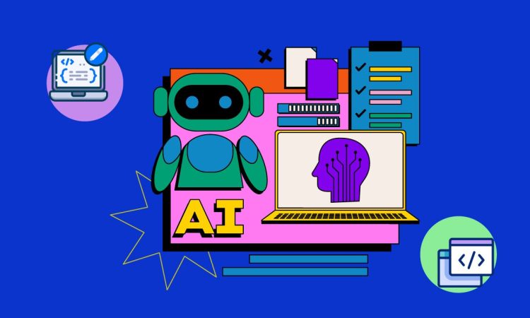 Illustration of the AI calculator effect threatening human intellect