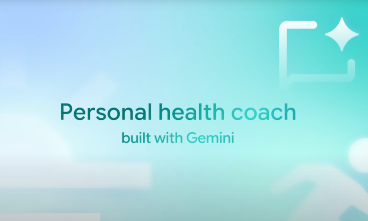 Fitbit app interface showing Gemini-powered AI health coach on smartphone screen