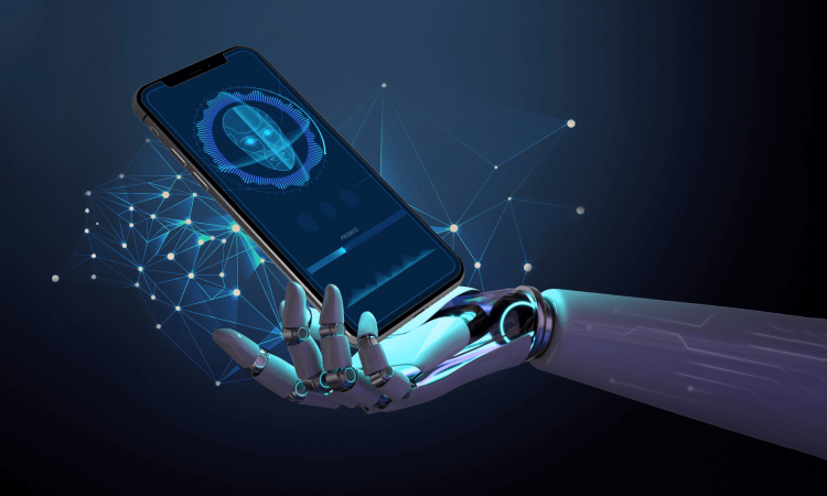 AI-powered mobile app development process with intelligent automation